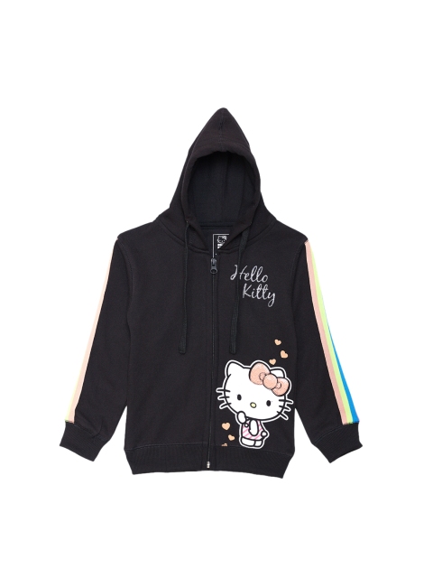 Kids Ville featured Black Zipper Hoodie for Girls