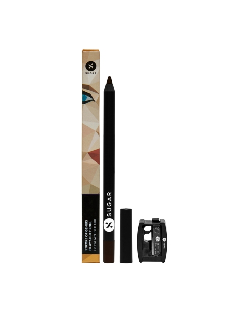 SUGAR Cosmetics Women Stroke Of Genius Heavy Duty Kohl With Free Sharpener - 08 Brown Eyed Girl 1.2gm
SUGAR Cosmetics Women Stroke Of Genius Heavy Duty Kohl With Free Sharpener - 08 Brown Eyed Girl 1.2gm