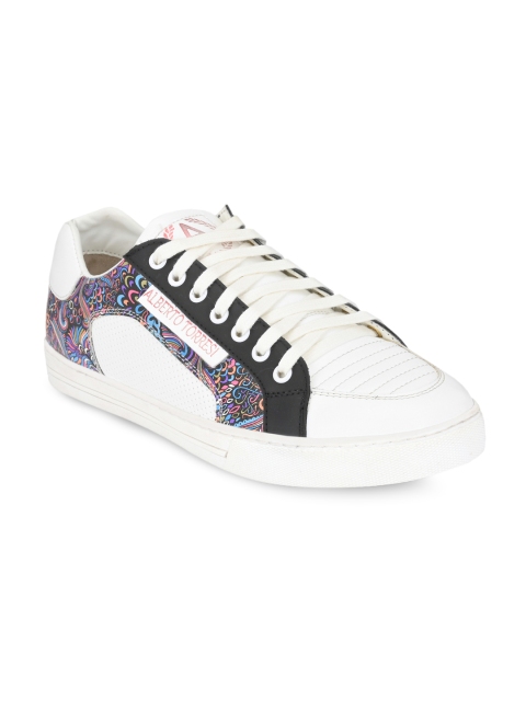 Alberto Torresi Men White Sneakers