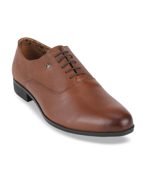 Van Heusen Men Brown Leather Oxfords