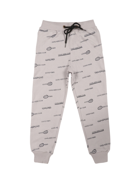 Lil Tomatoes Boys Grey Printed Joggers