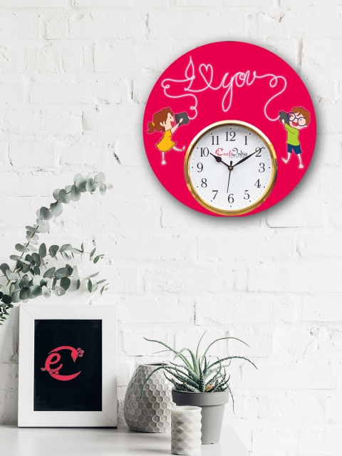 eCraftIndia Pink Handcrafted Round Brother Sister Theme Wall Clock (30.48 x 30.48 x 5.08)
eCraftIndia Pink Handcrafted Round Brother Sister Theme Wall Clock (30.48 x 30.48 x 5.08)