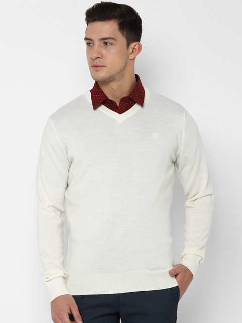 Allen Solly Men White Solid Pullover Sweater
Allen Solly Men White Solid Pullover Sweater