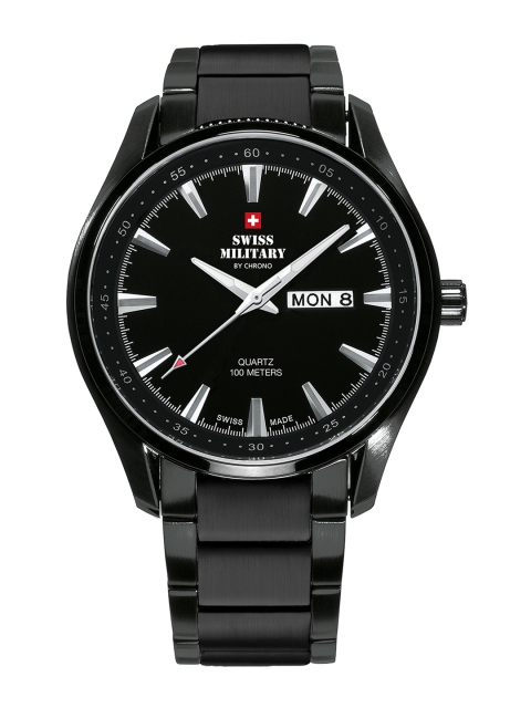 Swiss Military by Chrono Men Black Analogue Watch SM34027.04