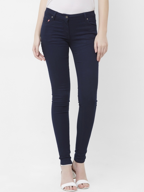 109F Women Blue Regular Fit Mid-Rise Clean Look Jeans