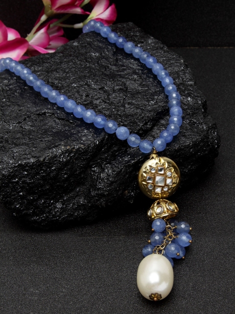 DUGRISTYLE Blue Embellished Necklace