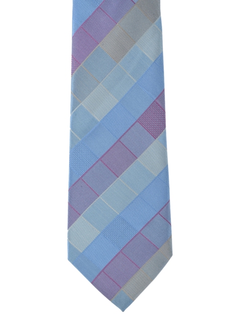Calvadoss Blue & Pink Checked Broad Tie