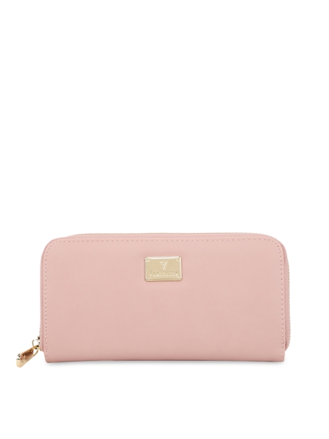 Van Heusen Woman Women Pink Solid Zip Around Wallet