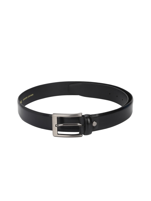 Red Tape Men Black Solid Leather Belt
