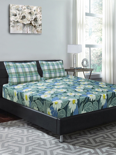 Good Homes by Home Candy Green Floral 144 TC Cotton 1 Queen Bedsheet with 2 Pillow Covers
Good Homes by Home Candy Green Floral 144 TC Cotton 1 Queen Bedsheet with 2 Pillow Covers