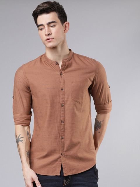 Ecko Unltd Men Brown & Blue Slim Fit Solid Casual Shirt
Ecko Unltd Men Brown & Blue Slim Fit Solid Casual Shirt