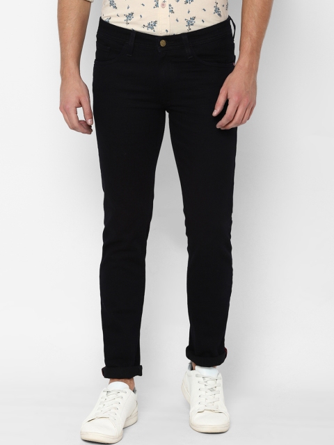 Solly Jeans Co. Men Black Skinny Fit Mid-Rise Clean Look Stretchable Jeans