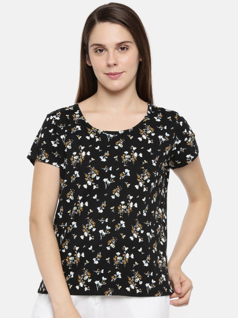 Dreamz by Pantaloons Women Black & White Printed Round Neck Lounge T-shirt 205000005896780
Dreamz by Pantaloons Women Black & White Printed Round Neck Lounge T-shirt 205000005896780