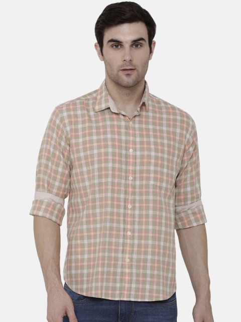 CAVALLO by Linen Club Men Cotton Linen Orange & Green Regular Fit Checked Casual Shirt
CAVALLO by Linen Club Men Cotton Linen Orange & Green Regular Fit Checked Casual Shirt