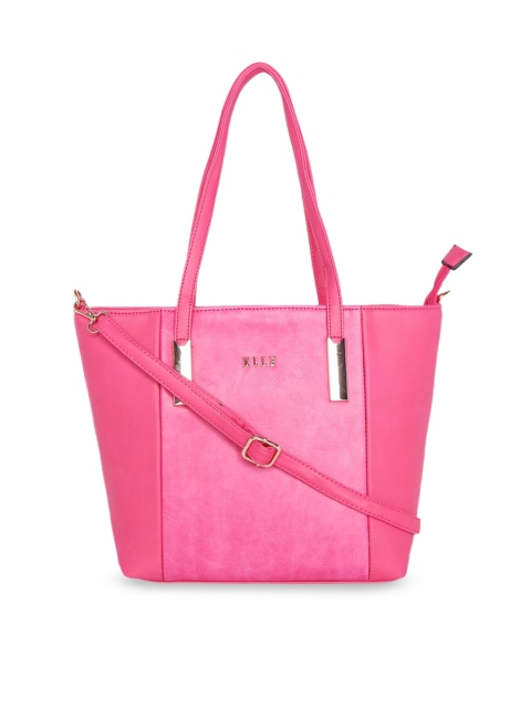 ELLE Pink Solid Shoulder Bag