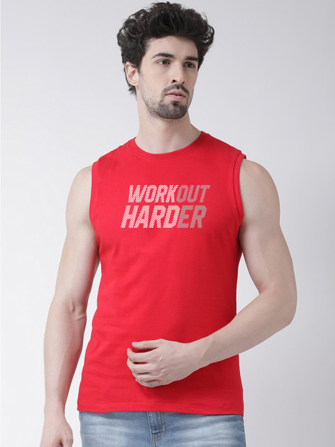 Friskers Men Red & White Printed Round Neck T-shirt
Friskers Men Red & White Printed Round Neck T-shirt