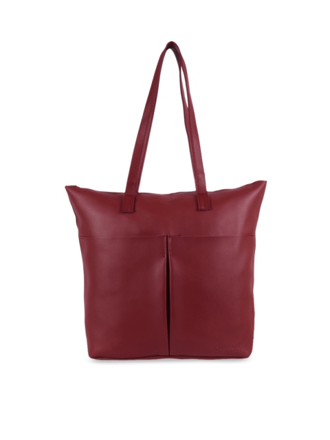 Bagkok Maroon Solid Tote Bag