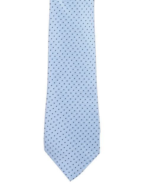 Peter England Blue Woven Design Broad Tie