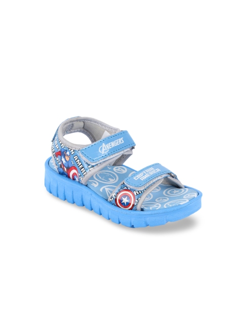 Avengers Boys Captain America Printed Sports Sandals, Blue
