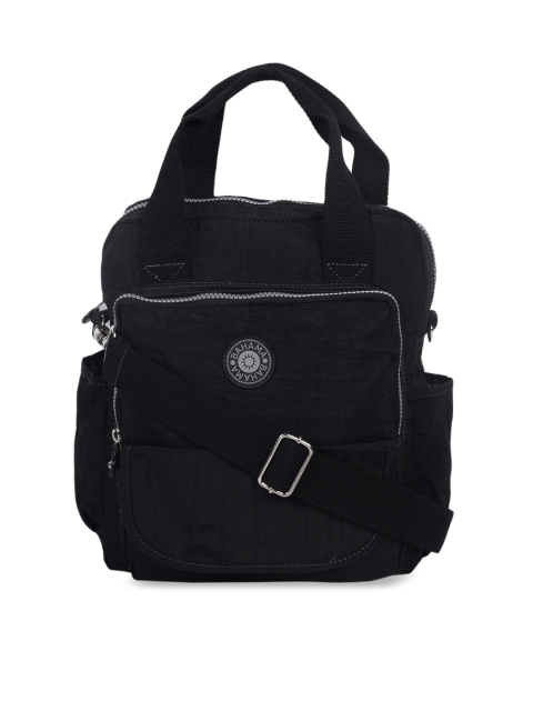 BAHAMA Black Solid Handheld Bag