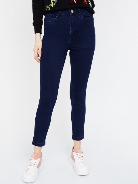 Ginger by Lifestyle Women Blue Slim Fit Mid-Rise Clean Look Jeans