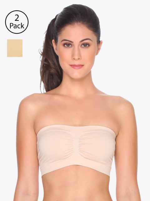 C9 AIRWEAR Pack of 2 Nude-Coloured Solid Non-Wired Non Padded Bandeau Bras P2301Nud_P2311Nud
C9 AIRWEAR Pack of 2 Nude-Coloured Solid Non-Wired Non Padded Bandeau Bras P2301Nud_P2311Nud