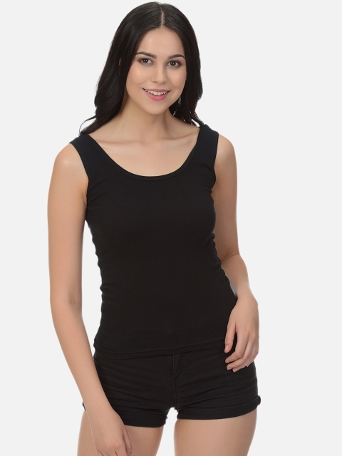 mod & shy Women Black Solid Camisole