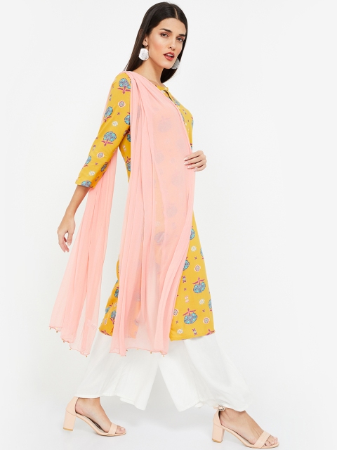 Melange by Lifestyle Pink Solid Dupatta