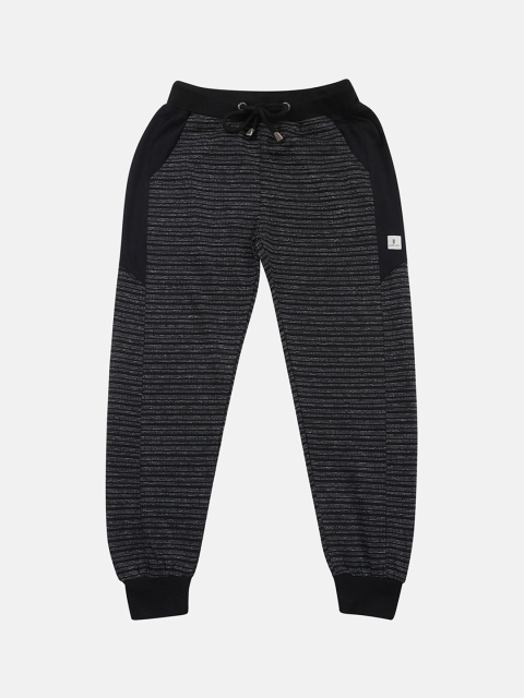 Lil Tomatoes Boys Black Striped Joggers