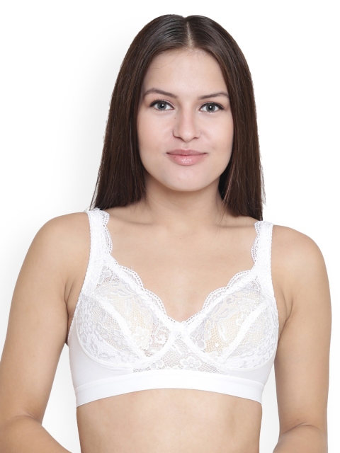 Floret White Lace Non-Wired Non Padded Everyday Bra