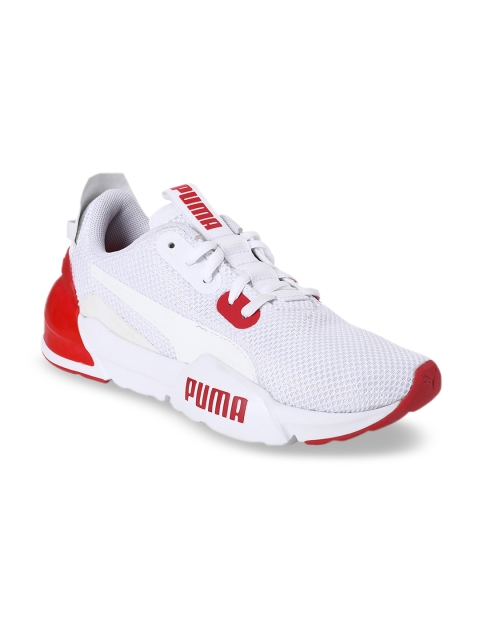 Puma Kids White Suede Cell Phase Jr Sneakers