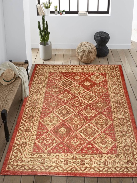 Saral Home Orange & Beige Diamond Pattern Microfibre Polyester Digital Printed Anti-Skid Carpet
Saral Home Orange & Beige Diamond Pattern Microfibre Polyester Digital Printed Anti-Skid Carpet