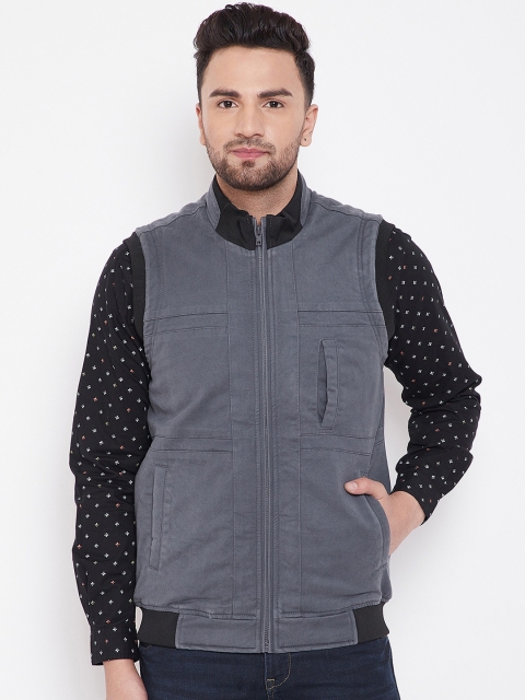 Canary London Men Grey Solid Tailored Jacket