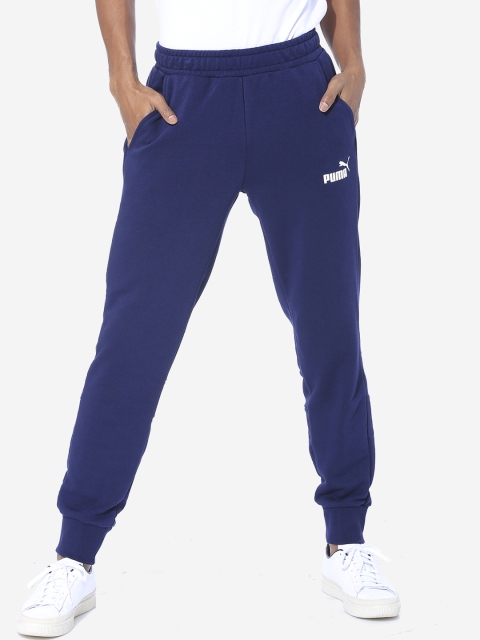 Puma Men Blue Solid Joggers