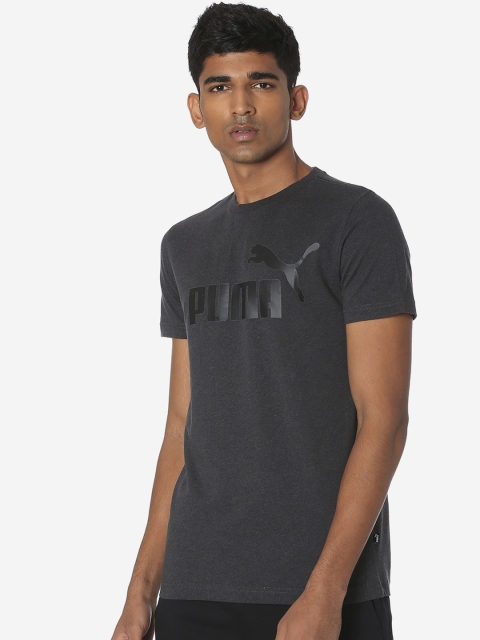 Puma Men Champagne Printed Round Neck T-shirt
