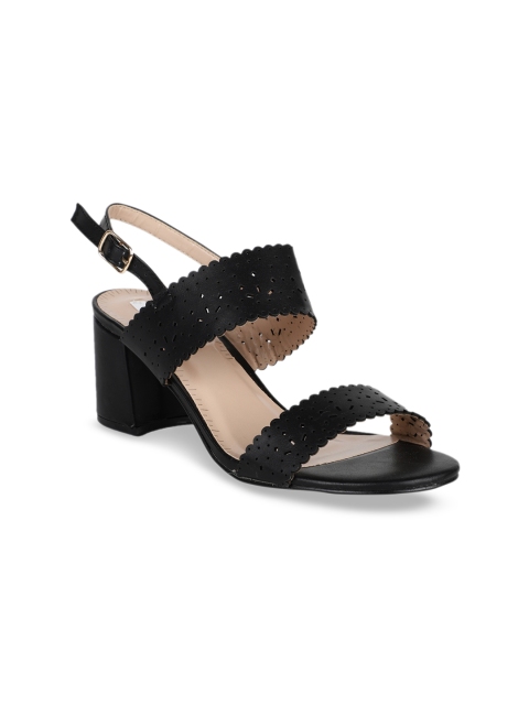 ELLE Women Black Solid Block Heels