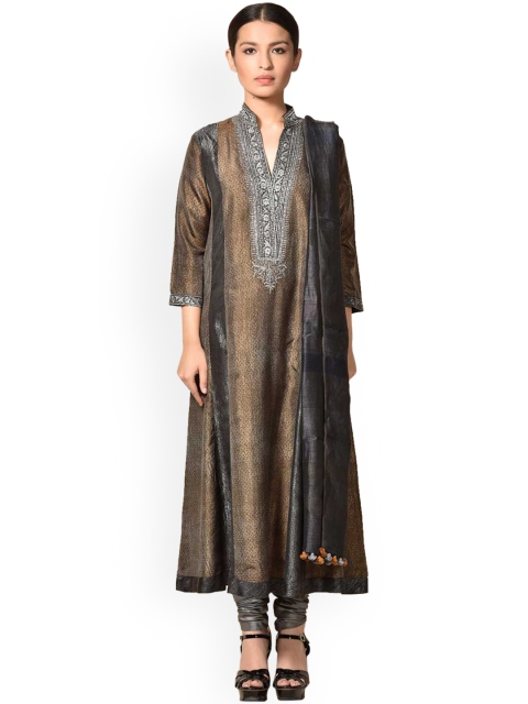 Pernia Pop-Up Shop By Ri Ritu Kumar Women Brown & Grey Printed Silk Kurta with Churidar
Pernia Pop-Up Shop By Ri Ritu Kumar Women Brown & Grey Printed Silk Kurta with Churidar