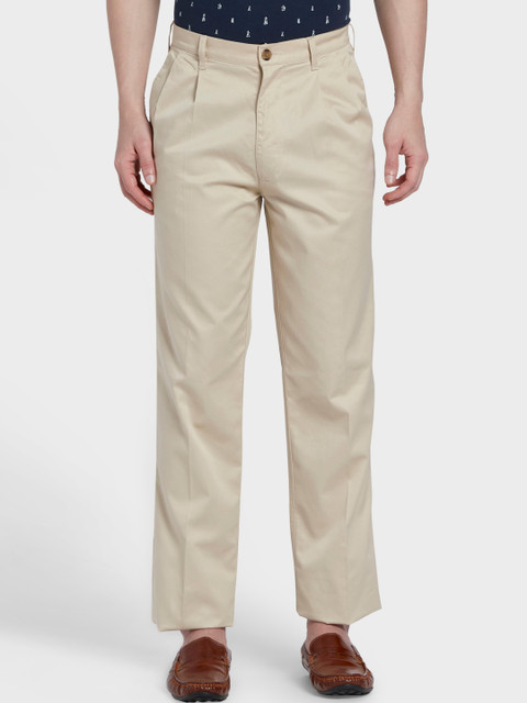 ColorPlus Men Beige Solid Regular Fit Regular Trousers
ColorPlus Men Beige Solid Regular Fit Regular Trousers