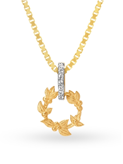 Mia by Tanishq 14KT Yellow Gold Charm with Topaz Stone