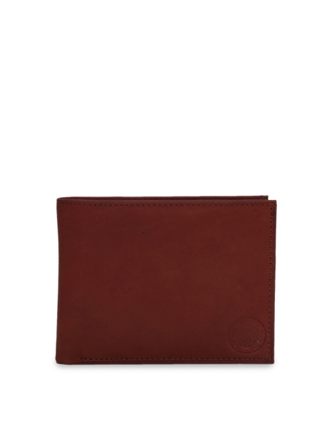 STYLER KING Men Maroon Solid Two Fold Wallet