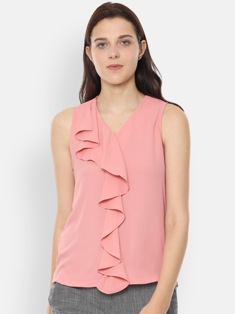 Van Heusen Woman Pink Solid Top