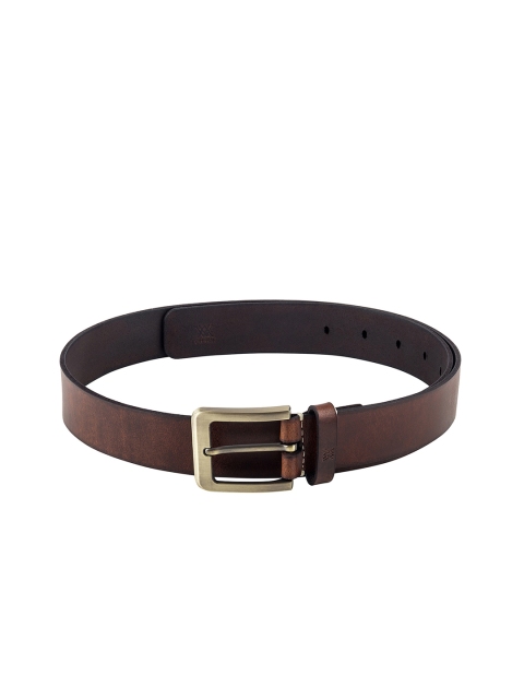 Aditi Wasan Men Brown Genuine Leather Solid Belt