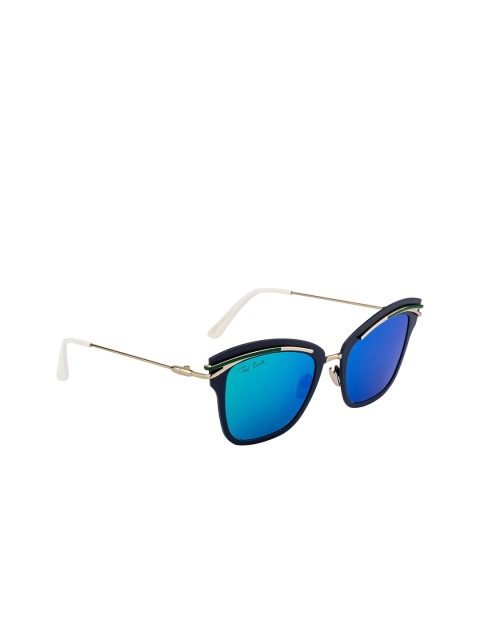 Ted Smith Women Square Sunglasses TS-1308S_M.BLU, Blue
