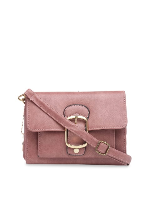 Moedbuille Pink Solid Sling Bag