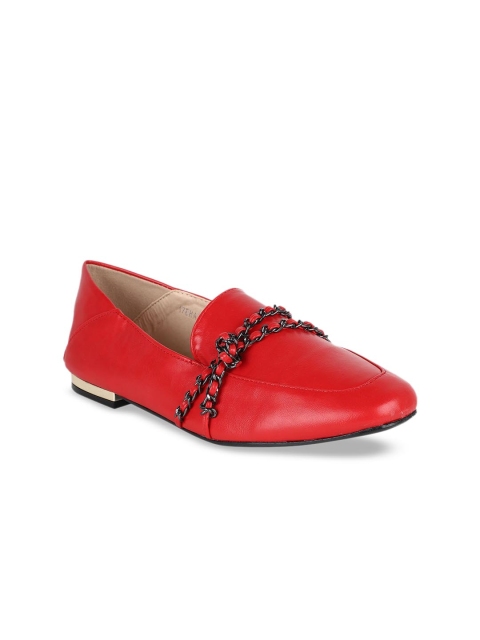 ELLE Women Red Solid Ballerinas