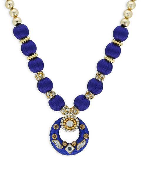 AKSHARA Girls Gold-Plated & Blue Handcrafted Necklace
AKSHARA Girls Gold-Plated & Blue Handcrafted Necklace