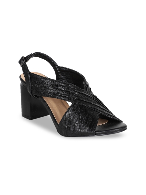 ELLE Women Black Solid Heels