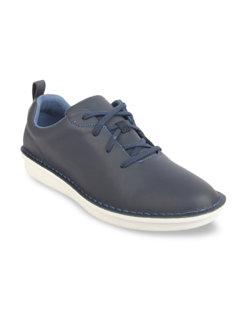 Clarks Men Navy Blue Solid Sneakers