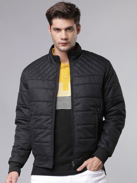 Ecko Unltd Men Black Solid Padded Jacket