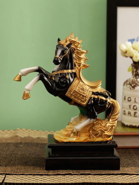 TIED RIBBONS Gold-Toned & Black Handcrafted Horse Figurine Showpiece
TIED RIBBONS Gold-Toned & Black Handcrafted Horse Figurine Showpiece